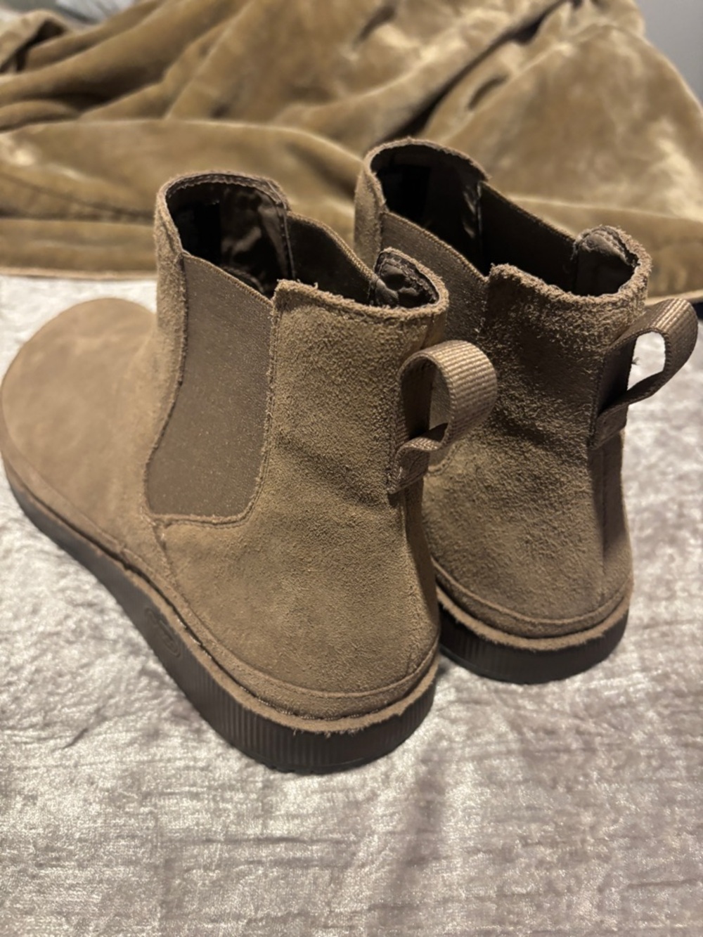 Chaco Men's Size 12 Light Brown Suede Chukka Chelsea Boot - Picture 10 of 11